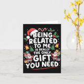 Mit mir verwandt zu sein ist das einzige Geschenk, Karte (Gelbe Blume)