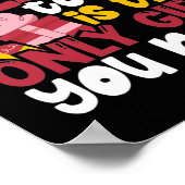 Mit mir verwandt zu sein ist das einzige Geschenk, Poster (Ecke)