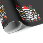 Mit mir verwandt zu sein ist das wirklich einzige geschenkpapier (Rolleneckpunkt)