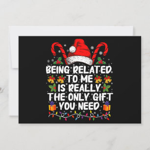 Mit mir verwandt zu sein, ist wirklich das einzige einladung