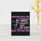 Mit mir zu argumentieren ist sinnlos, wusste ich,  karte (Gelbe Blume)