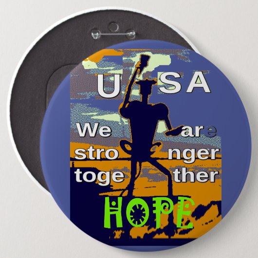 Mit Mitgefühl Ihre eigene große Hoffnung gestalten Button (Vorne & Hinten)