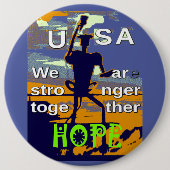 Mit Mitgefühl Ihre eigene große Hoffnung gestalten Button (Vorderseite)