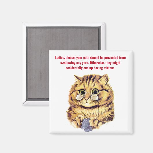 "mit Mitten" Magnet (Vorderseite/Rückseite)