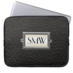 Mit Monogramm 3-Buchstaben-Führungskraft Männer  Laptopschutzhülle