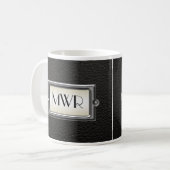 Mit Monogramm 3-Buchstaben-Führungskraft Männer Pe Kaffeetasse (Vorderseite Links)
