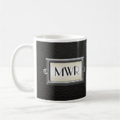 Mit Monogramm 3-Buchstaben-Führungskraft Männer Pe Kaffeetasse (Links)