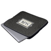 Mit Monogramm 3-Buchstaben-Führungskraft Männer Pe Laptopschutzhülle (Vorne Knopf)