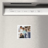 Mit Monogramm 4 Foto Benutzerdefinierte Collage Pe Magnet (In Situ (Geschirrspüler))