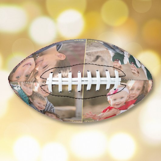 Mit Monogramm 4 FotoCollage Geburtstagsfeiertag Football