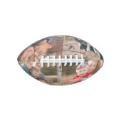 Mit Monogramm 4 FotoCollage Geburtstagsfeiertag Football (Vorderseite)