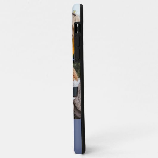 Mit Monogramm 5 Fotomaterial Blau Case-Mate iPhone Hülle (Hinten/Links)