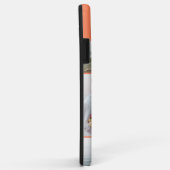 Mit Monogramm 5 Fotomaterial Orange Case-Mate iPhone Hülle (Hinten/Rechts)