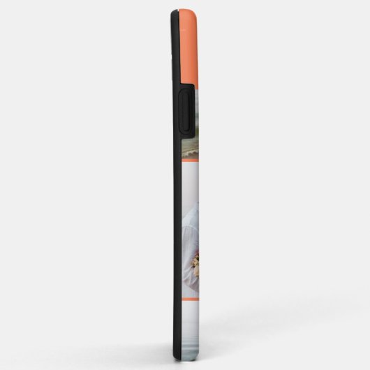 Mit Monogramm 5 Fotomaterial Orange Case-Mate iPhone Hülle (Hinten/Rechts)