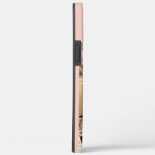 Mit Monogramm 6 Fotocollage Horizontaler Peach Case-Mate iPhone Hülle (Rückseite / Rechts)