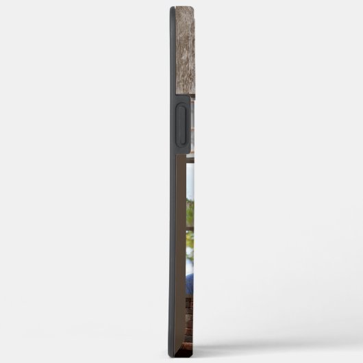 Mit Monogramm 6 Fotomaterial Braunholz Case-Mate iPhone Hülle (Rückseite / Rechts)