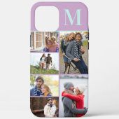 Mit Monogramm 6 Fotomaterial Lilac Minze Case-Mate iPhone Hülle (Rückseite)