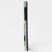 Mit Monogramm 7 FotoCollage auf Grün Case-Mate iPhone Hülle (Hinten/Links)