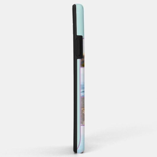 Mit Monogramm 7 Fotomaterial Minze Lilac Case-Mate iPhone Hülle (Hinten/Rechts)