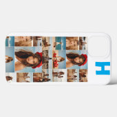 Mit Monogramm 7 Fotomaterial, Personalisiertes Ele Case-Mate iPhone Hülle (Rückseite (Horizontal))