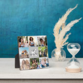 Mit Monogramm 8-Foto-Grid-Collage Graduate Plaque Fotoplatte (InSitu)