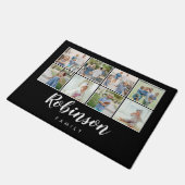 Mit Monogramm 8-Foto-Kollektion| Schwarz Fußmatte (Schrägansicht)