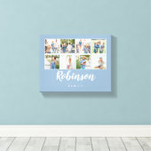 Mit Monogramm 8-Foto-Produktfamilie Collage Light  Leinwanddruck (Insitu (Holzboden))