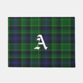 Mit Monogramm Abercrombie Tartan-karierte Fußmatte (Vorderseite)