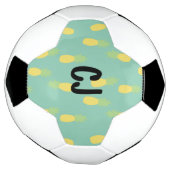 Mit Monogramm abstrakte Ananas Fußball (Gedreht)