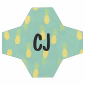 Mit Monogramm abstrakte Ananas Fußball (Flach)