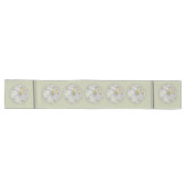 Mit Monogramm Abstrakte Daisy Blume Art, Light Gre Großer Tischläufer (Horizontal)