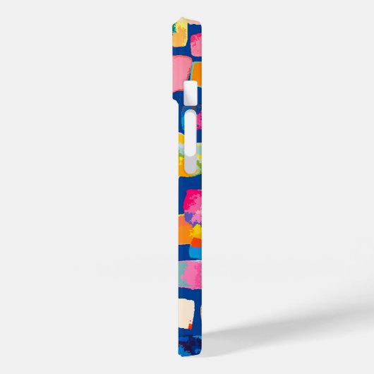 Mit Monogramm Abstrakter Name Case-Mate iPhone Hülle (Rückseite / Links)