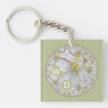 Mit Monogramm Abstrakter Spaß Flora Art Gelb braun