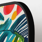 Mit Monogramm Abstraktes Muster Pickleball Schläger (Linke Seite)