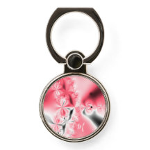 Mit Monogramm Abstraktes rosafarbenes Fraktal