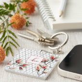 Mit Monogramm Acryl-Schlüsselanhänger Schlüsselanhänger (Vorderseite rechts)