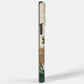 Mit Monogramm Adorable Retro Lady in Waldbraun Case-Mate iPhone Hülle (Rückseite / Rechts)