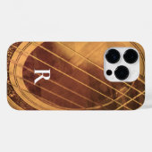 Mit Monogramm akustische Gitarre Case-Mate iPhone Hülle (Rückseite (Horizontal))