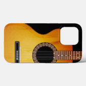 Mit Monogramm akustische Gitarre Case-Mate iPhone Hülle (Rückseite (Horizontal))