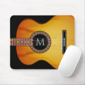 Mit Monogramm akustische Gitarre Mousepad (Mit Mouse)