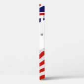 Mit Monogramm American British Flags Patriotic Case-Mate iPhone Hülle (Rückseite / Links)