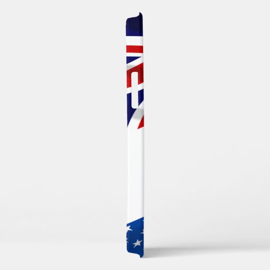 Mit Monogramm American British Flags Patriotic Case-Mate iPhone Hülle (Rückseite / Rechts)