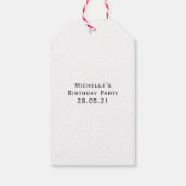 Mit Monogramm Amethyst Februar Birthstone Geschenkanhänger (Rückseite)