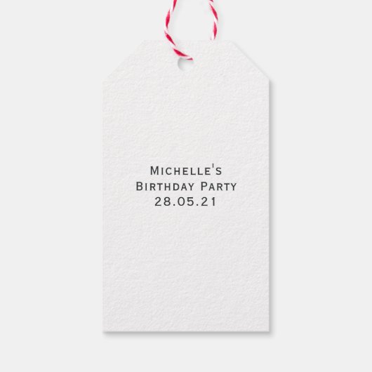 Mit Monogramm Amethyst Februar Birthstone Geschenkanhänger (Rückseite)