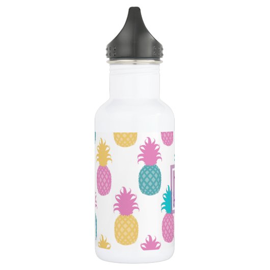 Mit Monogramm Ananas, süß Edelstahlflasche (Links)