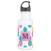 Mit Monogramm Ananas, süß Edelstahlflasche (Vorderseite)