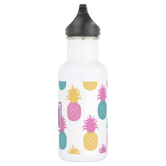 Mit Monogramm Ananas, süß Edelstahlflasche (Rechts)