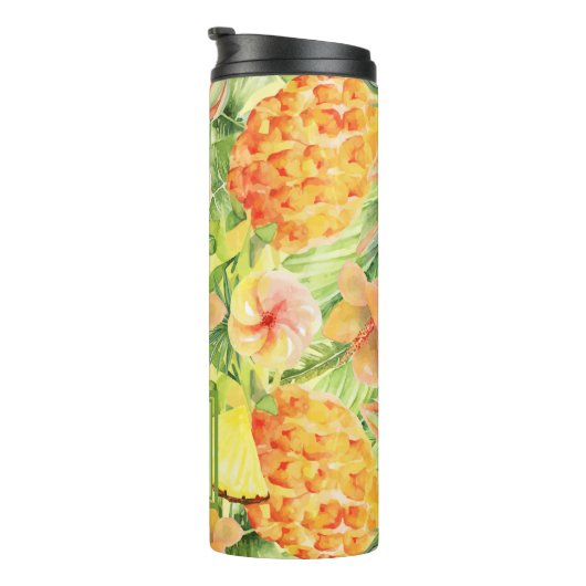 Mit Monogramm Ananas Thermosbecher (Nach rechts gedreht)