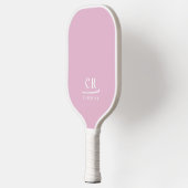 Mit Monogramm Anfangsbuchstaben Minimalistisch Ros Pickleball Schläger (Links)