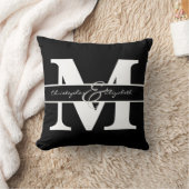 Mit Monogramm Anfangsnummer mit Namen auf Vorder-  Kissen (Decke)